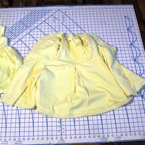 Nanette Kids Yellow Sparkly Dress and Matching Coat, 4T - Picture 8 of 8